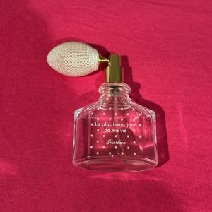 GUERLAIN LE PLUS BEAU JOUR DE MA VIE EMPTY GLASS PERFUME BOTTLE